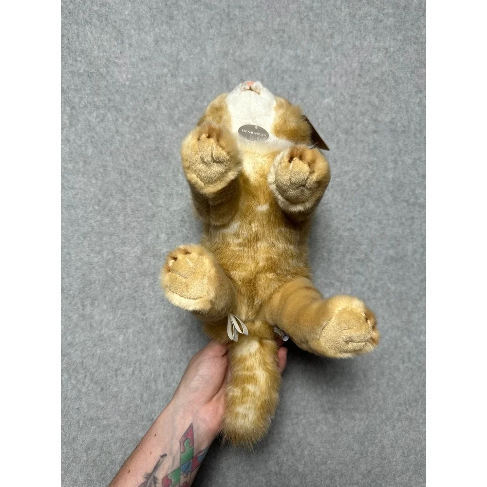 Demdaco Maine Coon Cat Plush‎ Ginger Tabby Stuffed Animal Cats & Kittens N00577